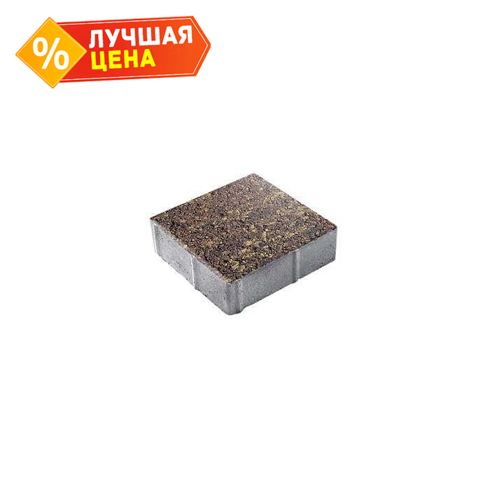 Плитка тротуарная Квадрат (ЛА-Линия) Б.1.К.6 Листопад гладкий Осень 300x300x60 мм