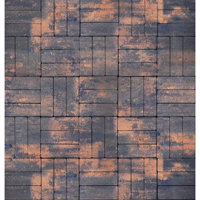 Тротуарная плитка Artstein Паркет 60 мм Color Mix Айвори