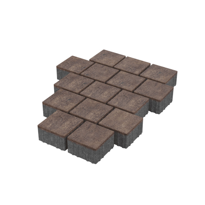 Тротуарная плитка Stellard Квадрат 150x150x80 мм Мокко